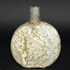 Authentic Ancient Roman Glass Bottle Lamp with Patina Circa 1st-2nd Century AD picture
