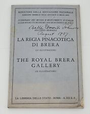1937 Vintage Guide Book to the Royal Brera Gallery Milan Italy Italian art picture