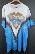 ✨Vintage 1992 Harley Davidson Carolina Blue Tye Dye Eagle Shirt Size XL 90s✨ picture