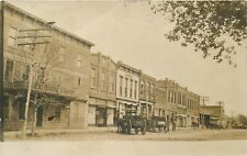 Postcard RPPC Kansas Lyndon Street View 1907 Clarks Photo 23-9290 picture