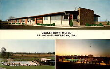 Quakertown, PA, Quakertown Motel, Rt. 663, Penna. Turnpike, continental postcard picture