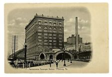 Postcard RPPC Vintage Pennsylvania Railroad Train Station Pittsburgh, PA picture