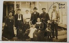 RPPC Family Photo Wellnitz Morgan Minnesota & Churubusco Ind 1911 Postcard G12 picture