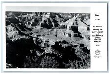 c1940's Grand Canyon El Tovar Isis Temple Arizone AZ RPPC Photo Postcard picture