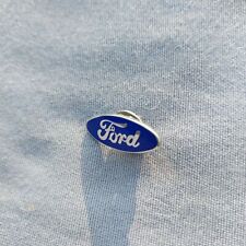 Ford Blue Silver Oval Emblem Logo Lapel Hat Jacket Pin picture