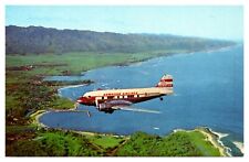 Hawaiian Airlines 5 Foot Wide Windows Viewmaster Oahu Haleiwa Coast  - A42 picture