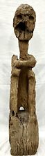 Very Large Sitting Wooden Tribal Figure - 46.5