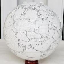 Natural white turquoise Sphere Quartz Crystal Ball Reiki Healing 4300G picture