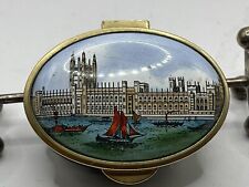 Staffordshire Enamels  New Houses of Parliament London Trinket Box  England picture