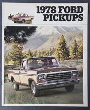 1978 Ford Pickups F-100 F-150 F-250 F-350 Car Dealership Sales Brochure Canada picture