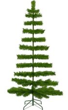 5FT Alpine Green Christmas Tree Tinsel Feather Style Holiday Tree 60in Table-Top picture