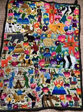 ARPILLERA South American Folk Art Handmade Wall Tapestry 21