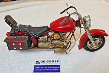 Vintage Metal Hand Crafted Indian Model Chopper Sculpture 15
