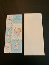 Vintage 1950's New Baby Greeting Card Unused picture
