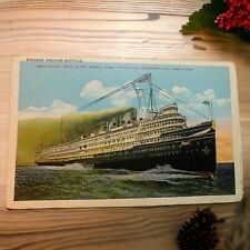 Vintage 1920s S.S. Greater Buffalo Steamship D & G Line P217 Postcard picture