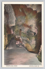 Postcard Crystal Ball Room Crystal Cave Pennsylvania c1920 picture