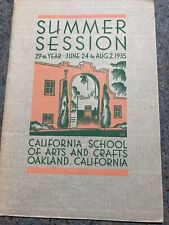 1935 Summer Session for the California School of Arts & Crafts Oakland CA picture