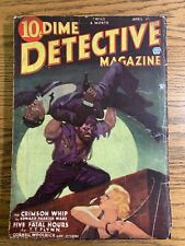 Dime Detective Magazine April 1935 Classic Cover Vintage Pulp Magazine picture
