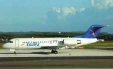 Insel Air Curacao Fokker 70 P4-FKB @ Aruba 2014 - postcard picture