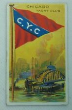 1909-11 Flags of All Nations T59-4 Recruit Little Cigars Backs Chicago Yacht  picture