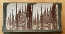 Milan's Cathedral, Among its Hundred Spires – 1897 – Stereoview Slide Underwood picture