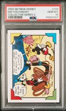 1992 Disney Skybox Mickey Mouse Goofy Did You Know #126 Pop 1 PSA 10 Gem Mint picture