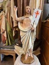 Vintage Risen Christ Plaster Statue- 21