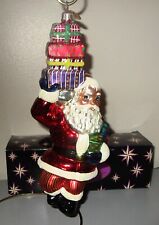Radko Santa Claus DID SOMEONE SAY GIFTS? Christmas Ornament 00-282-0 + Box Large picture
