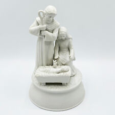 ENESCO Vintage 80s Nativity Music Box Silent Night Tune - Holy Family Christmas picture