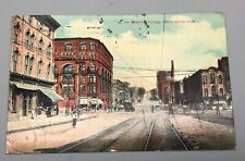 Antique 1913 Souvenir Postcard Michigan Avenue Grand Rapids Michigan picture