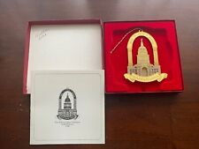 1996 Texas State Capitol Christmas Ornament Original Box Pamphlet 1st Edition picture