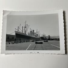 Vtg 1959 SHIP Fisherman’s Wharf SAN FRANCISCO CALIFORNIA Snapshot Photo picture