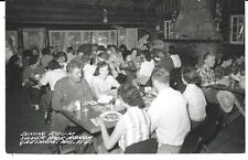 GRESHAM, WISCONSIN POSTCARD RPPC DRINK ROOM SILVER SPUR RANCH picture