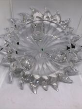 PartyLite Aurora Sunburst Crystal Centerpiece Taper Candleholder 10