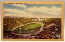 Coliseum, Los Angeles, California CA Vintage Unposted Postcard picture