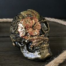Gothic Decor Skull Head Gothic Skeleton Skull Statue Ornament Horror Decor Gift picture