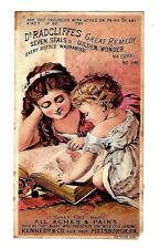 c1890 Trade Card Kennedy & Co. Dr. Radcliffes Great Remedy, Seven Seals picture