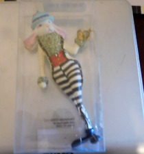 MACKENZIE-CHILDS WHITE RABBIT ORNAMENT,ALICE IN WONDERLAND COLLECTION,N.I.B. picture