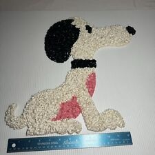 VINTAGE Snoopy Melted Plastic Popcorn Peanuts Dog Wall Decor picture