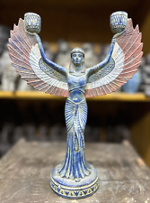 RARE ANCIENT EGYPTIAN ANTIQUES Statue Large Of Goddess Isis With Open Wings BC picture