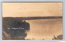 Niagara River NY-New York RPPC, Scenic View Of River, Antique, Vintage Postcard picture