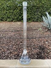 9mmHeavy Thick Glass Water Pipe Bong Beaker “33”Inch.Black and White Color🇺🇸 picture
