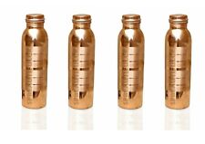 Beautiful Copper Water Drinking Bottle Ayurvedic Health Benefits 1000ML Set Of 4 picture
