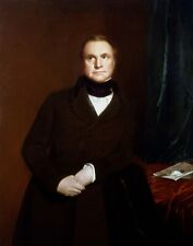 Oil painting man in his studio Charles-Babbage-Samuel-Laurence in oil on canvas picture