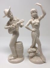 Goebel Figurine Set of 2 ISLAND DANCERS Hula Dancer Woman & Guitar Player picture