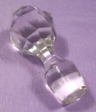 Antique Vintage Crystal Glass Decanter, Apothecary, Perfume Stopper L@@K picture
