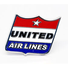 United Airlines 1950's Shield Replica Logo Tack Lapel Pin Pilot Plane Stewardess picture