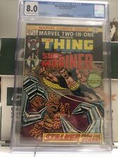 MARVEL TWO-IN-ONE #2 CGC GRADED 8.0 1974 JOHN ROMITA COVER / SUB-MARINER / THING picture