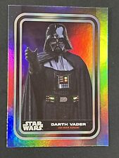 2023 Topps Star Wars Flagship, Darth Vader, #89, Rainbow Foil picture