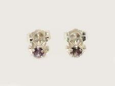 Vintage Alexandrite Earrings ¼ct Tanzanian Purple to Pink Natural Color Change picture